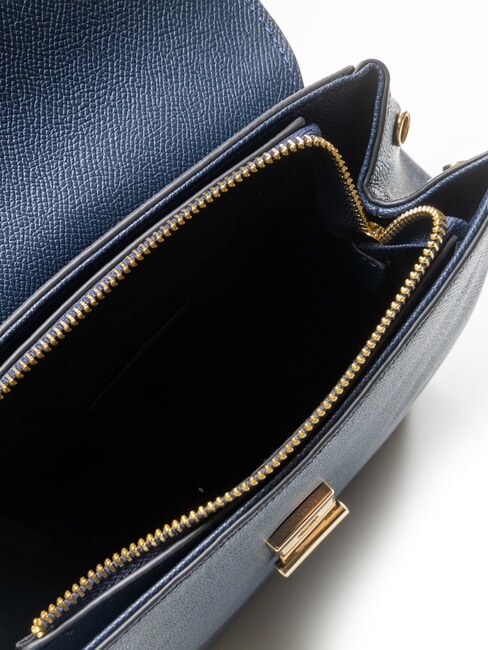 MARIANNE Mochila de cuero azul - Bolsos Mujer