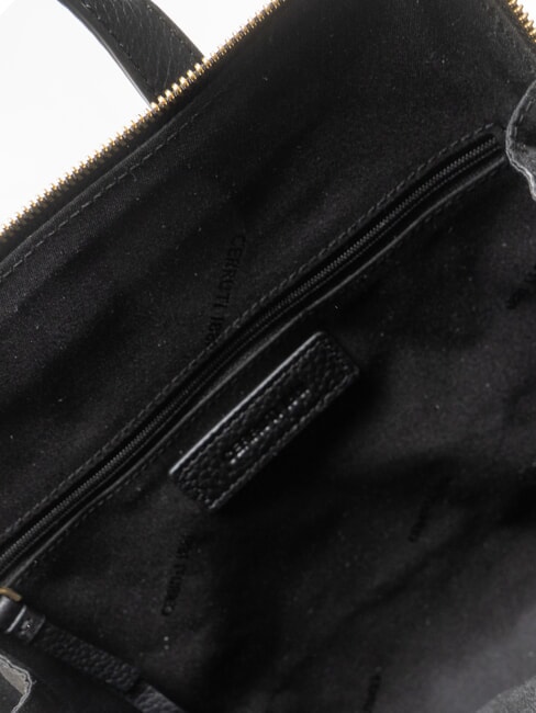 ELODIE Mochila de cuero negro - Bolsos Mujer