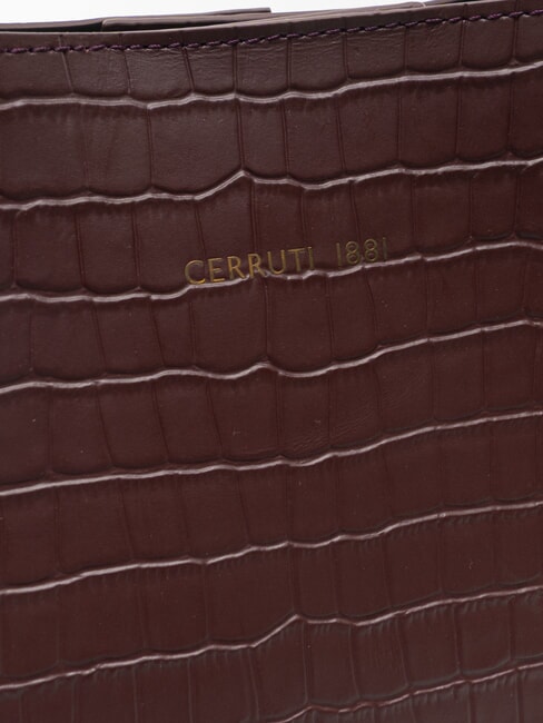 ISABELLE Bolso de hombro, de piel borgoña - Bolsos Mujer