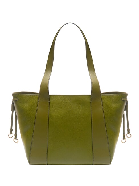 CARLOTTA Bolso shopping de piel al hombro higo verde abb. oro - Bolsos Mujer