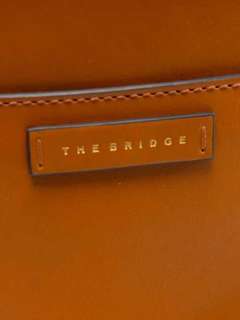 CECILIA Correa de hombro de cuero Cognac / Oro - Bolsos Mujer