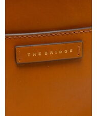 THE BRIDGE CECILIA Correa de hombro de cuero Cognac / Oro - Bolsos Mujer - 3