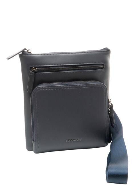 RORY Bolso de piel lisa azul - Bandoleras Hombre