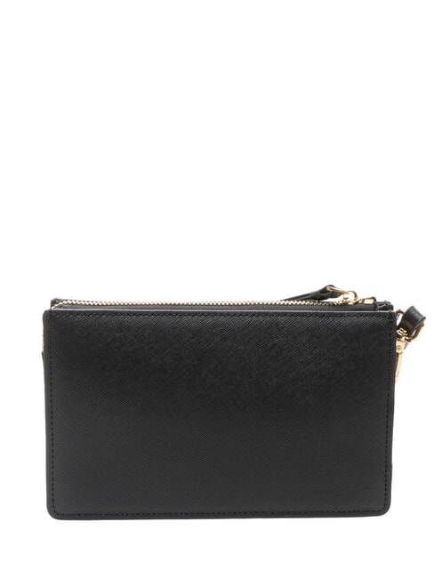 CERRUTIS Bolso de mano tipo clutch con correa para el hombro, de piel negro - Bolsos Mujer