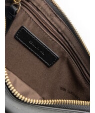 CERRUTI CERRUTIS Bolso de mano tipo clutch con correa para el hombro, de piel negro - Bolsos Mujer - 5