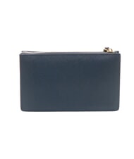 CERRUTI CERRUTIS Bolso de mano tipo clutch con correa para el hombro, de piel azul - Bolsos Mujer - 3