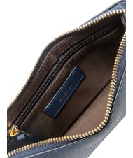 CERRUTI CERRUTIS Bolso de mano tipo clutch con correa para el hombro, de piel azul - Bolsos Mujer - 5