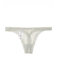 CALVIN KLEIN CK Tanga con encaje Arcilla rica en rayas Morse - Calzoncillos de mujer - 2