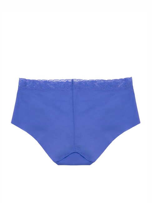 CK Culottes de corte crudo con encaje iris azul - Calzoncillos de mujer