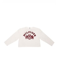 TOMMY HILFIGER TH KIDS Camiseta de manga larga con escudo blanco antiguo - Camiseta niño - 3
