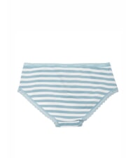 CALVIN KLEIN CK Braguitas de talle alto con encaje turmalina rayada de lluvia - Calzoncillos de mujer - 2