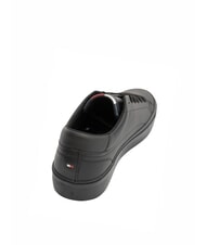 TOMMY HILFIGER TH Zapatillas de cuero negro - Zapatos Hombre - 3