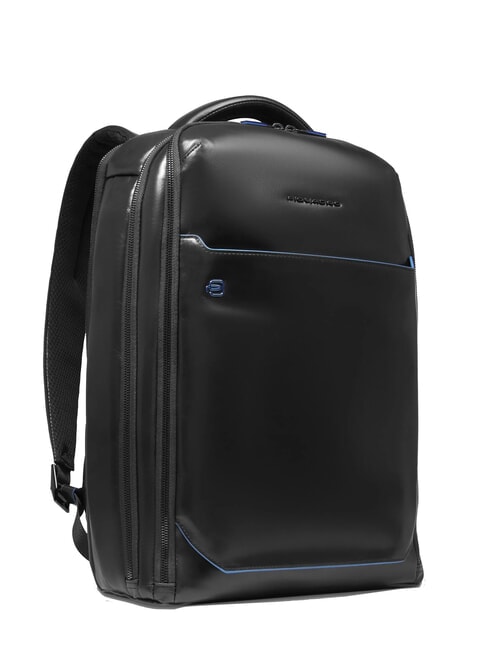 BLUE SQUARE Mochila de cuero Fast-Check para port&aacute;til de 15,6" negro - Mochilas para port&aacute;til