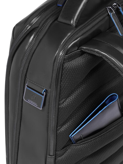 BLUE SQUARE Mochila de cuero Fast-Check para port&aacute;til de 15,6" negro - Mochilas para port&aacute;til