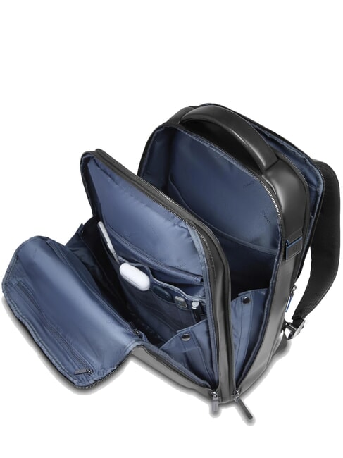 BLUE SQUARE Mochila de cuero Fast-Check para port&aacute;til de 15,6" negro - Mochilas para port&aacute;til