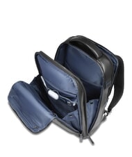 PIQUADRO BLUE SQUARE Mochila de cuero Fast-Check para port&aacute;til de 15,6" negro - Mochilas para port&aacute;til - 5