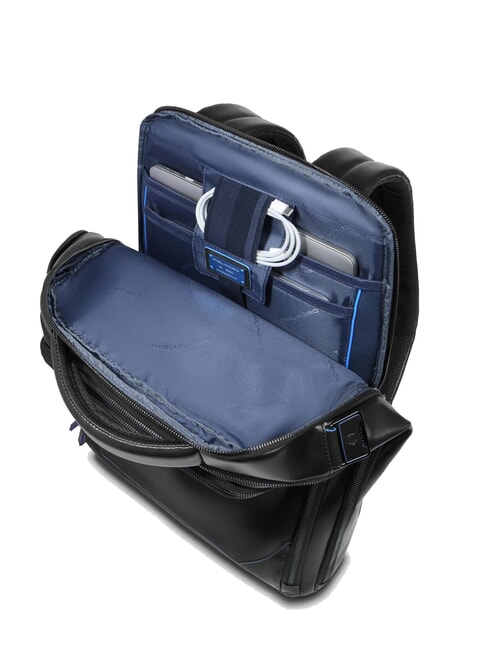 BLUE SQUARE Mochila de cuero Fast-Check para port&aacute;til de 15,6" negro - Mochilas para port&aacute;til