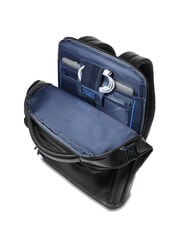 PIQUADRO BLUE SQUARE Mochila de cuero Fast-Check para port&aacute;til de 15,6" negro - Mochilas para port&aacute;til - 6