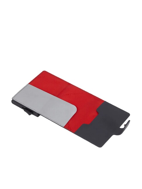 URBAN tarjetero de metal y cuero Gris - Carteras Hombre