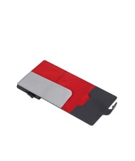 PIQUADRO URBAN tarjetero de metal y cuero Gris - Carteras Hombre - 3