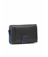 PIQUADRO ATLAS Tarjetero automático de metal y piel negro - Carteras Hombre - 4
