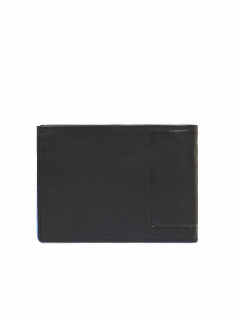 ATLAS Cartera de piel con monedero negro - Carteras Hombre