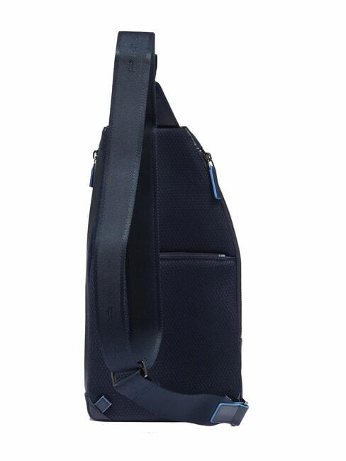 BLUE SQUARE Mochila bandolera de piel con soporte para mini tablet azul - Bandoleras Hombre
