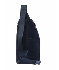 PIQUADRO BLUE SQUARE Mochila bandolera de piel con soporte para mini tablet azul - Bandoleras Hombre - 3