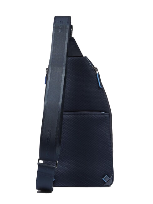 BLUE SQUARE Mochila bandolera de piel con soporte para mini tablet azul - Bandoleras Hombre