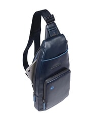 PIQUADRO BLUE SQUARE Mochila bandolera de piel con soporte para mini tablet azul - Bandoleras Hombre - 6