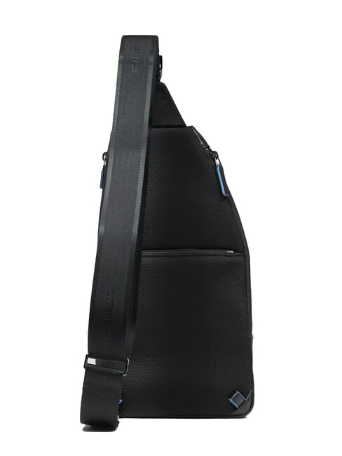 BLUE SQUARE Mochila bandolera de piel con soporte para mini tablet negro - Bandoleras Hombre