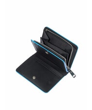 PIQUADRO ATLAS Cartera compacta de piel para mujer nero2 - Carteras Mujer - 3