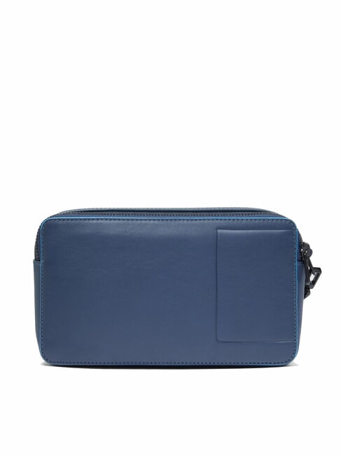 ATLAS Estuche de piel para lápices con dos compartimentos azul - Fundas para tablet & Organizer