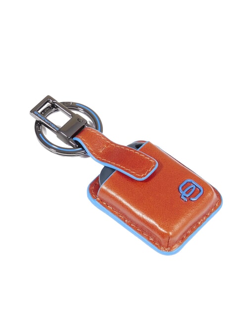 Llavero CUADRADO AZUL, con dispositivo CONNEQU cuero4 - Llaveros