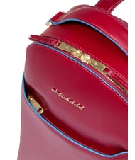 PIQUADRO BLUE SQUARE Mochila de cuero ROJO - Bolsos Mujer - 3