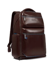 PIQUADRO BLUE SQUARE  Mochila de cuero para portátil de 15,6" - Mochilas para portátil