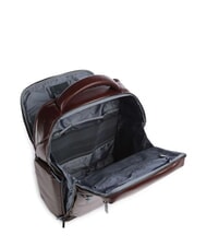 PIQUADRO BLUE SQUARE  Mochila de cuero para portátil de 15,6" CAOBA - Mochilas para portátil - 6