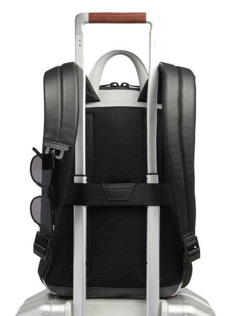 URBAN Mochila para portátil de 14", en piel Gris - Mochilas para portátil