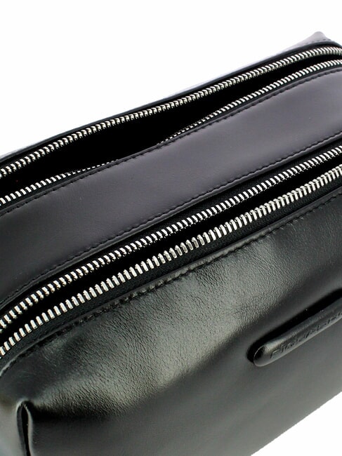 BLUE SQUARE  Neceser de piel negro - Neceser