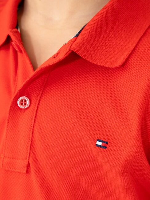 TH KIDS Polo de manga larga para ni&ntilde;os carmes&iacute; intenso - Camiseta ni&ntilde;o