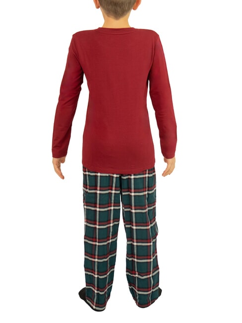 TH KIDS Pijama, camisa y pantalones rg/ franja global verde ck - Pijamas infantiles