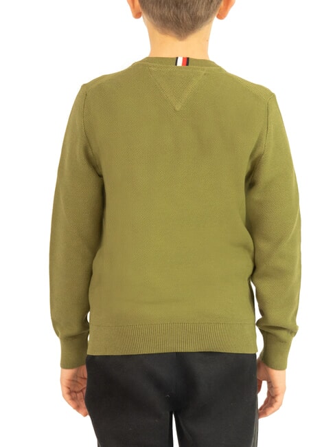 TH KIDS Su&eacute;ter de algod&oacute;n de cuello redondo para ni&ntilde;os putting green - Su&eacute;teres para ni&ntilde;os