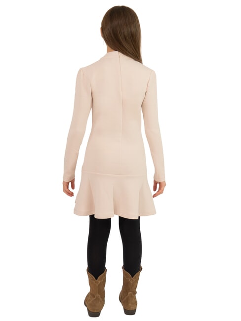 TH KIDS Vestido de manga larga para niñas crema de cachemira - Vestidos de niñas