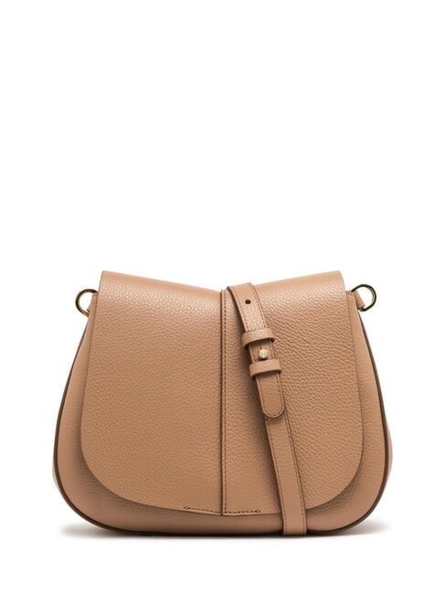 HELENA ROUND Bolso de piel con doble bandolera arcilla - Bolsos Mujer