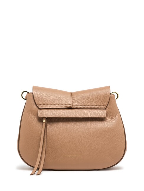 HELENA ROUND Bolso de piel con doble bandolera arcilla - Bolsos Mujer