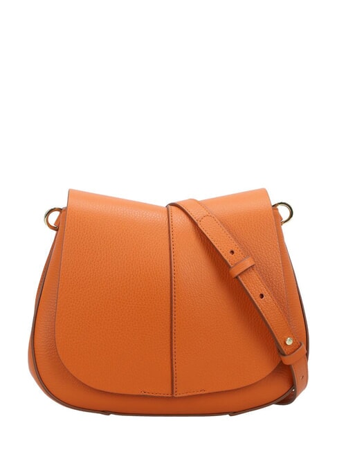 HELENA ROUND Bolso de piel con doble bandolera condimentar - Bolsos Mujer