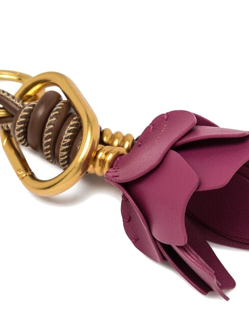 PC CHARMS Llavero con dije de flor sal rosa - Llaveros