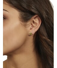 AMEN ICY DIAMONDS Pendientes de lóbulo cuadrados con circonita - Pendientes