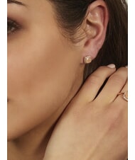 AMEN ICY DIAMONDS Pendientes de lóbulo cuadrados con circonita - Pendientes