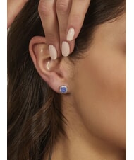 AMEN ICY DIAMONDS Pendientes de lóbulo cuadrados con circonita - Pendientes